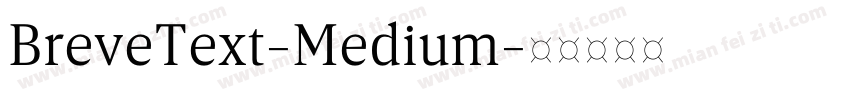 BreveText-Medium字体转换