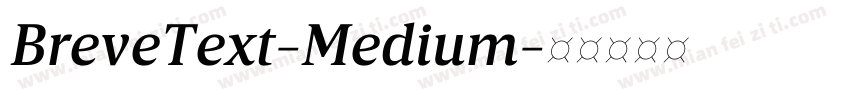 BreveText-Medium字体转换