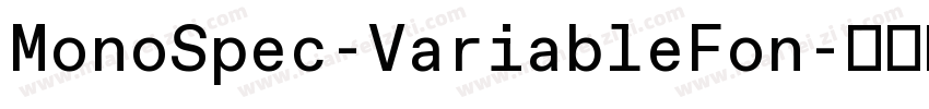 MonoSpec-VariableFon字体转换