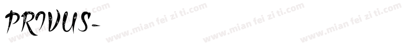 PRIVUS字体转换