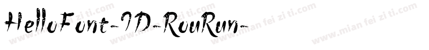 HelloFont-ID-RouRun字体转换