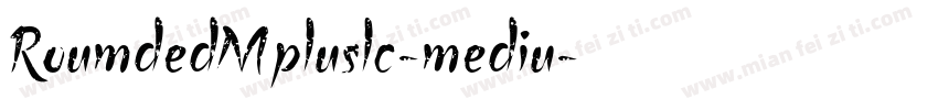 RoumdedMpluslc-mediu字体转换