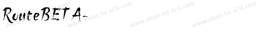 RouteBETA字体转换