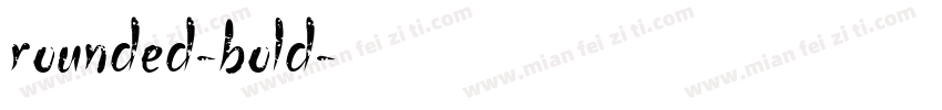 rounded-bold字体转换