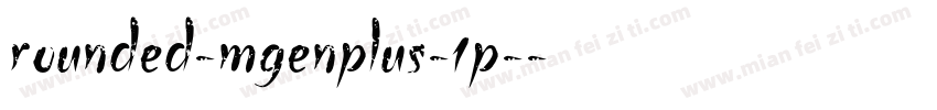 rounded-mgenplus-1p-字体转换