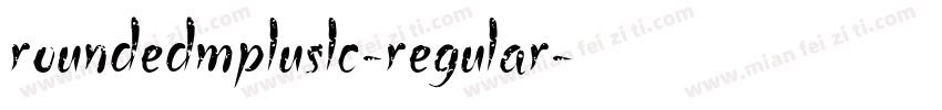 roundedmpluslc-regular字体转换