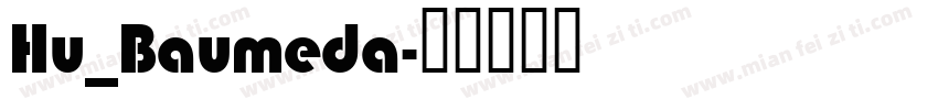Hu_Baumeda字体转换
