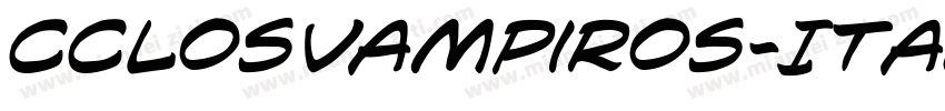 CCLosVampiros-Italic字体转换