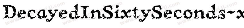 DecayedInSixtySeconds-xw9j字体转换