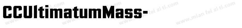 CCUltimatumMass字体转换