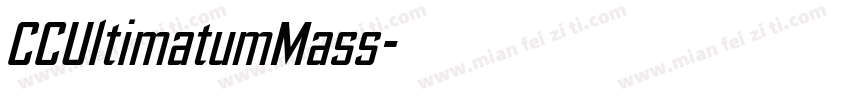 CCUltimatumMass字体转换