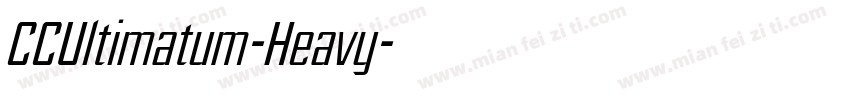CCUltimatum-Heavy字体转换