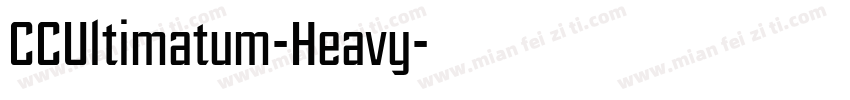 CCUltimatum-Heavy字体转换