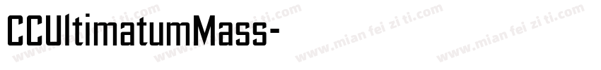CCUltimatumMass字体转换