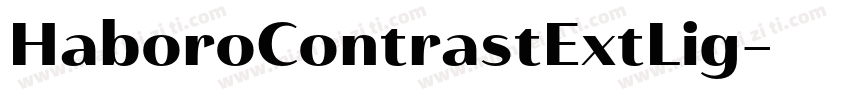 HaboroContrastExtLig字体转换