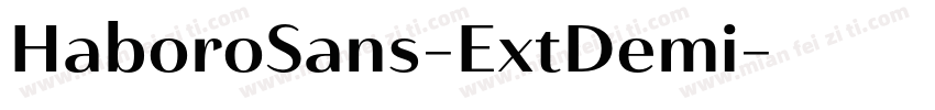 HaboroSans-ExtDemi字体转换