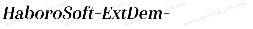 HaboroSoft-ExtDem字体转换