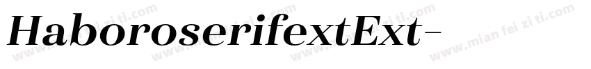 HaboroserifextExt字体转换