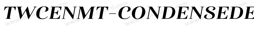 TWCENMT-CONDENSEDEXT字体转换
