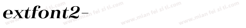extfont2字体转换