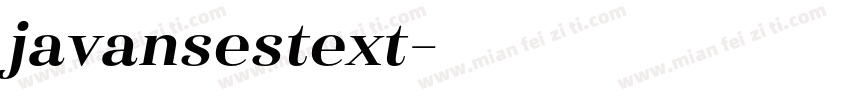 javansestext字体转换