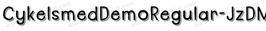 CykelsmedDemoRegular-JzDM字体转换