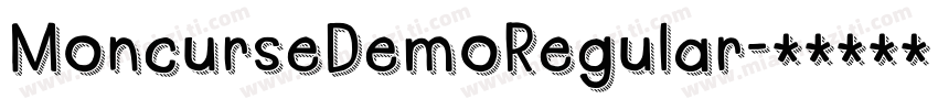 MoncurseDemoRegular字体转换