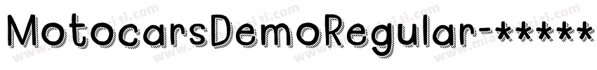 MotocarsDemoRegular字体转换