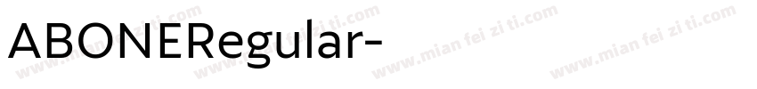 ABONERegular字体转换