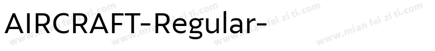 AIRCRAFT-Regular字体转换