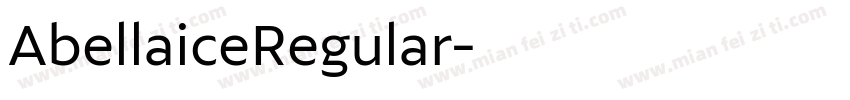 AbellaiceRegular字体转换