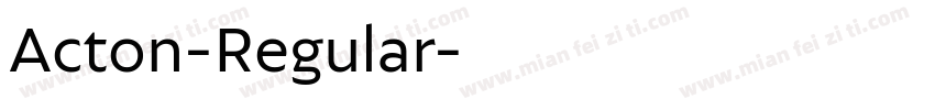 Acton-Regular字体转换