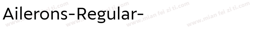 Ailerons-Regular字体转换