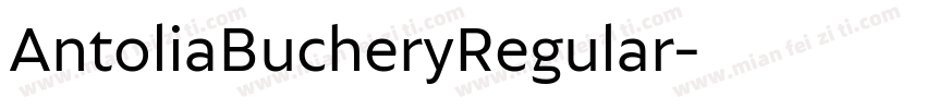 AntoliaBucheryRegular字体转换