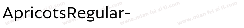 ApricotsRegular字体转换