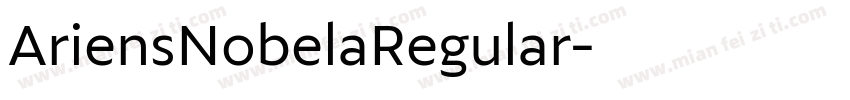 AriensNobelaRegular字体转换