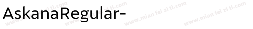 AskanaRegular字体转换