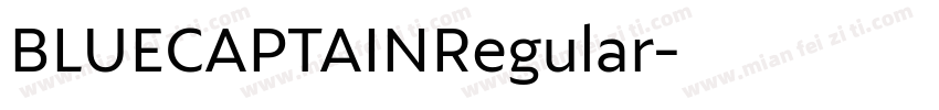 BLUECAPTAINRegular字体转换