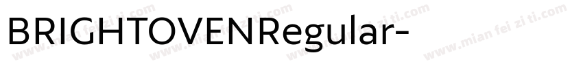 BRIGHTOVENRegular字体转换