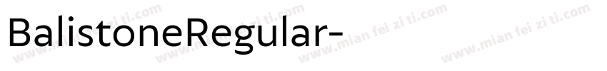 BalistoneRegular字体转换