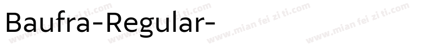 Baufra-Regular字体转换