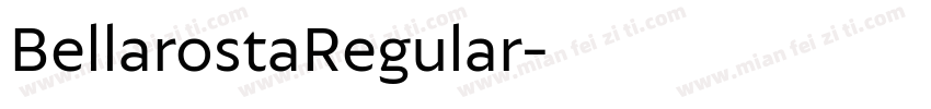 BellarostaRegular字体转换