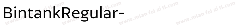 BintankRegular字体转换