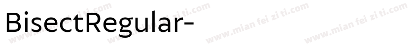 BisectRegular字体转换
