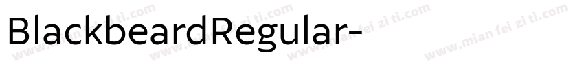 BlackbeardRegular字体转换