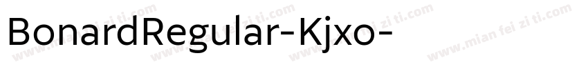 BonardRegular-Kjxo字体转换
