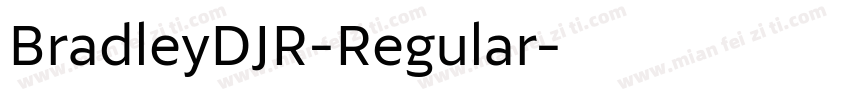 BradleyDJR-Regular字体转换