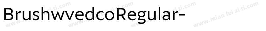 BrushwvedcoRegular字体转换