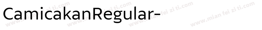CamicakanRegular字体转换