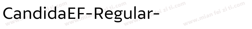 CandidaEF-Regular字体转换